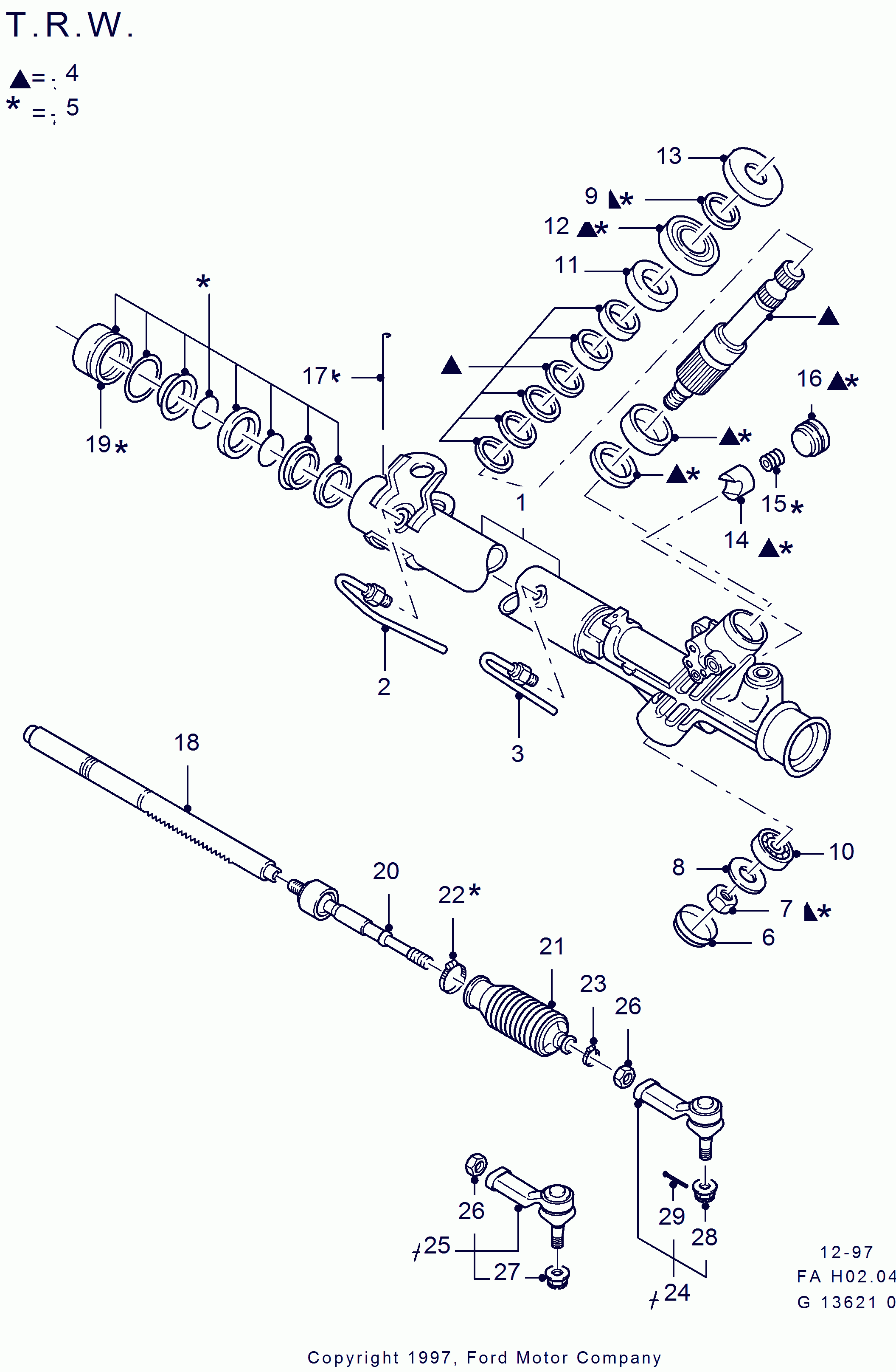 FORD 6197238 - Daxili Bağlama Çubuğu, Ox Birləşməsi furqanavto.az