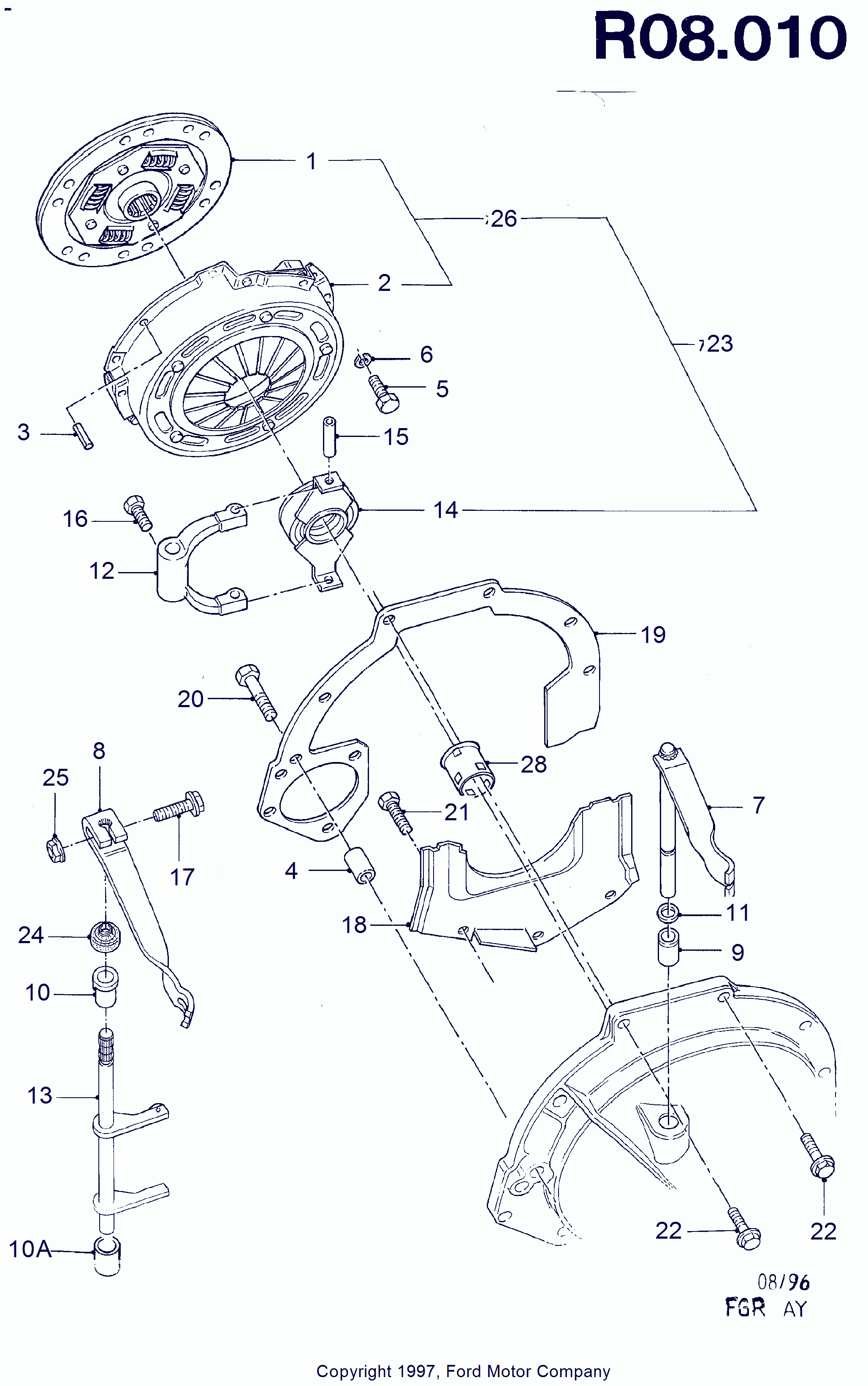 FORD 1 113 744 - Debriyaj dəsti furqanavto.az