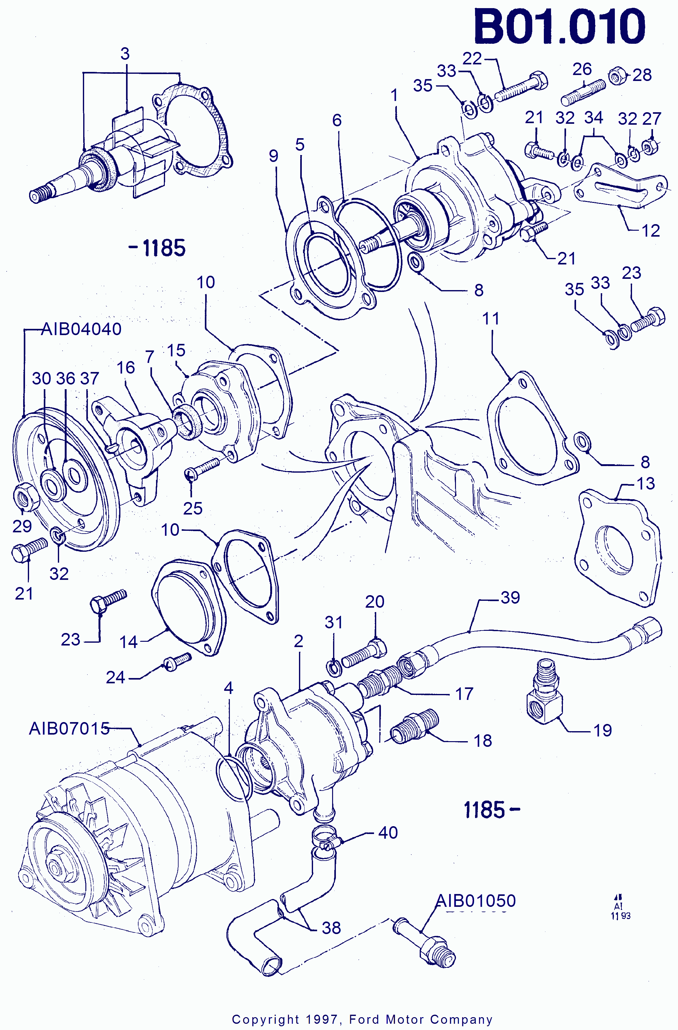 FORD 1072828 - Yağ şlanqı furqanavto.az