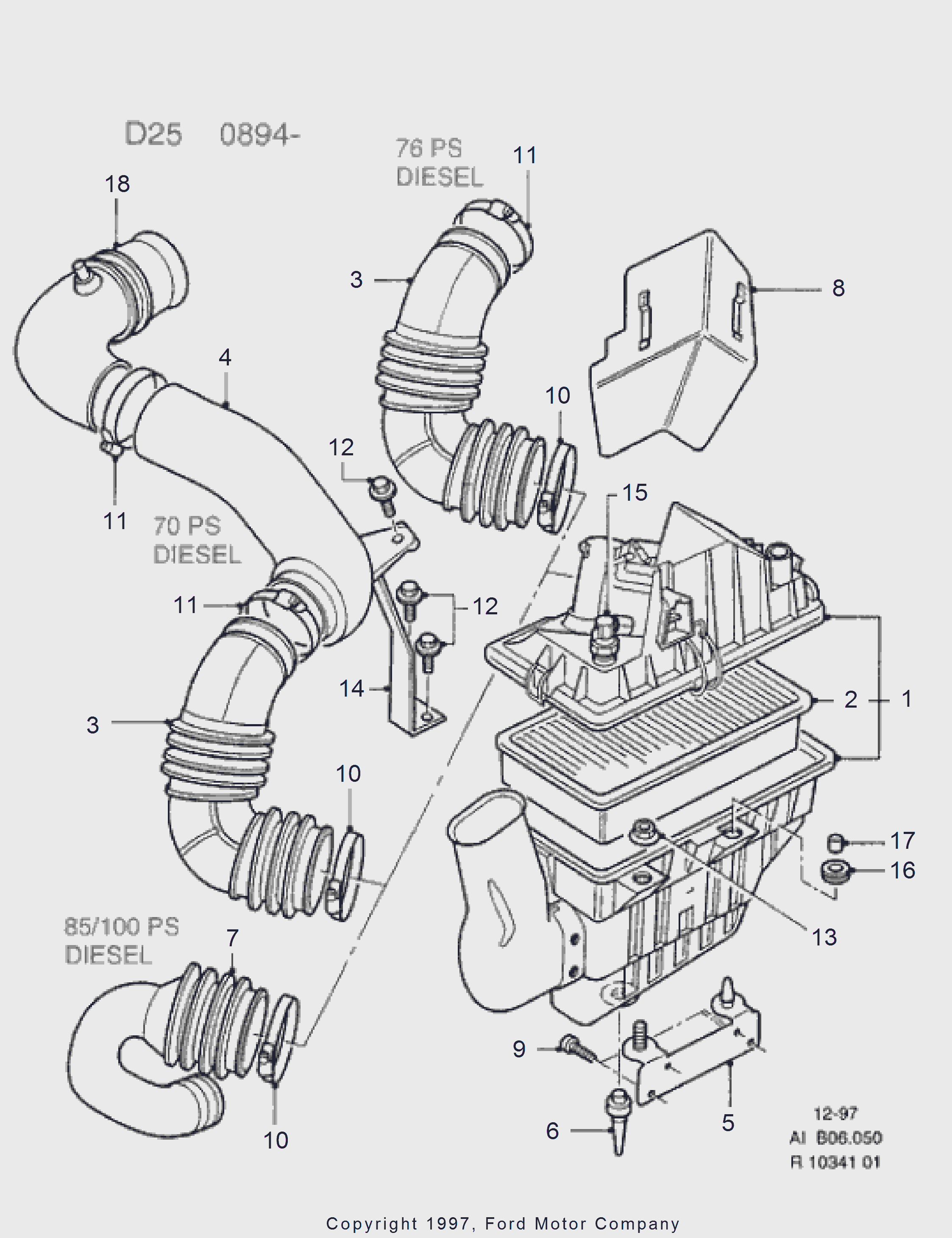 FORD 6 610 580 - HAVA FİLTERİ furqanavto.az