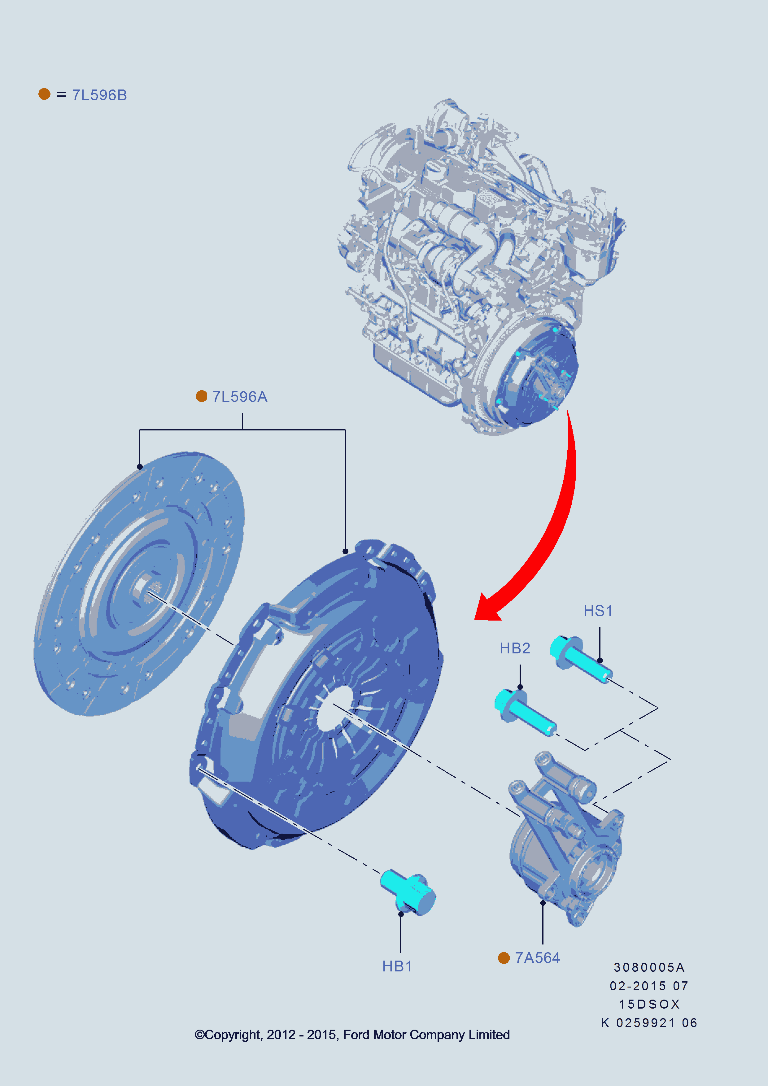 FORD 1826509 - Debriyaj dəsti furqanavto.az