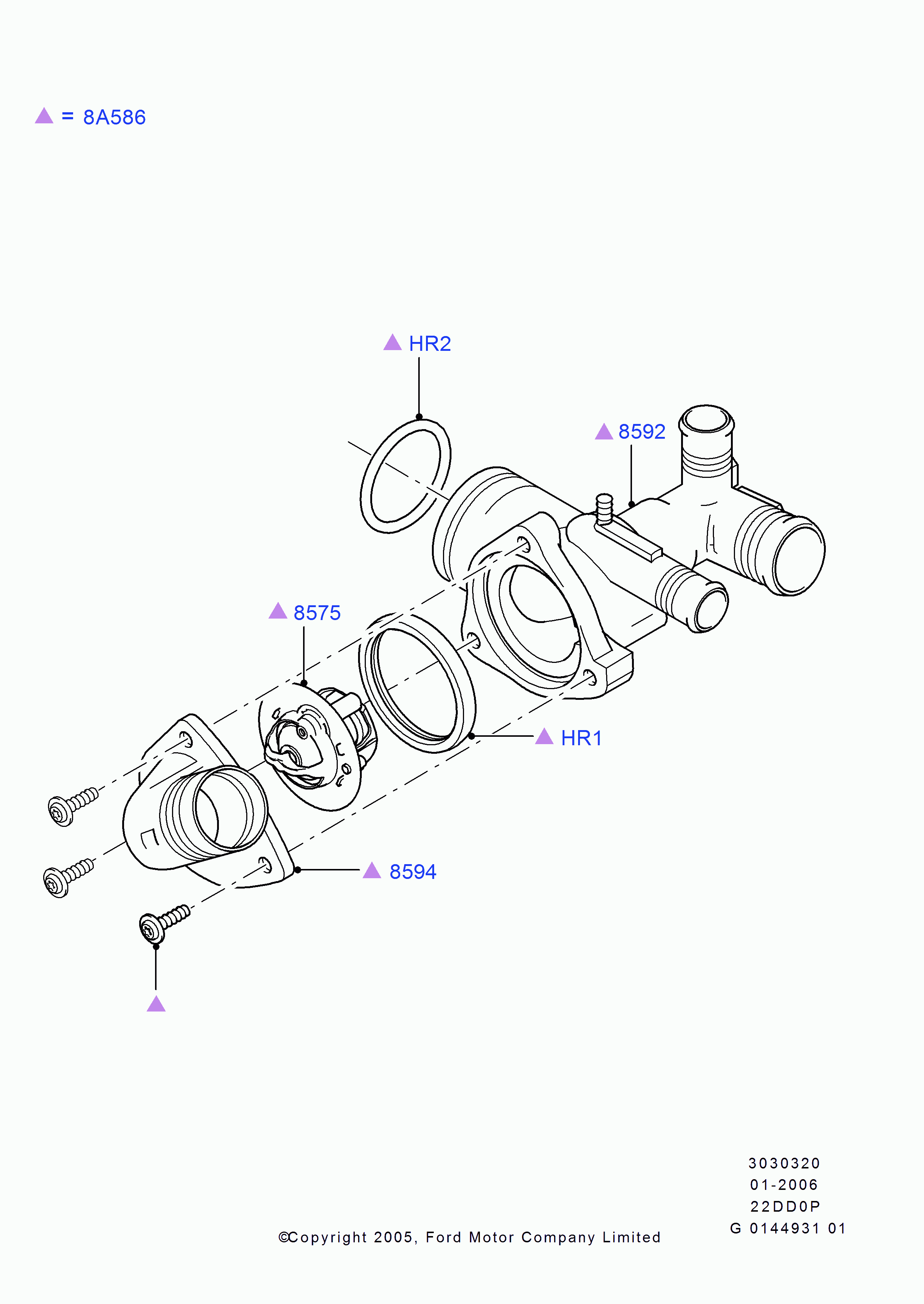 FORD 1372334 - Termostat, soyuducu www.furqanavto.az