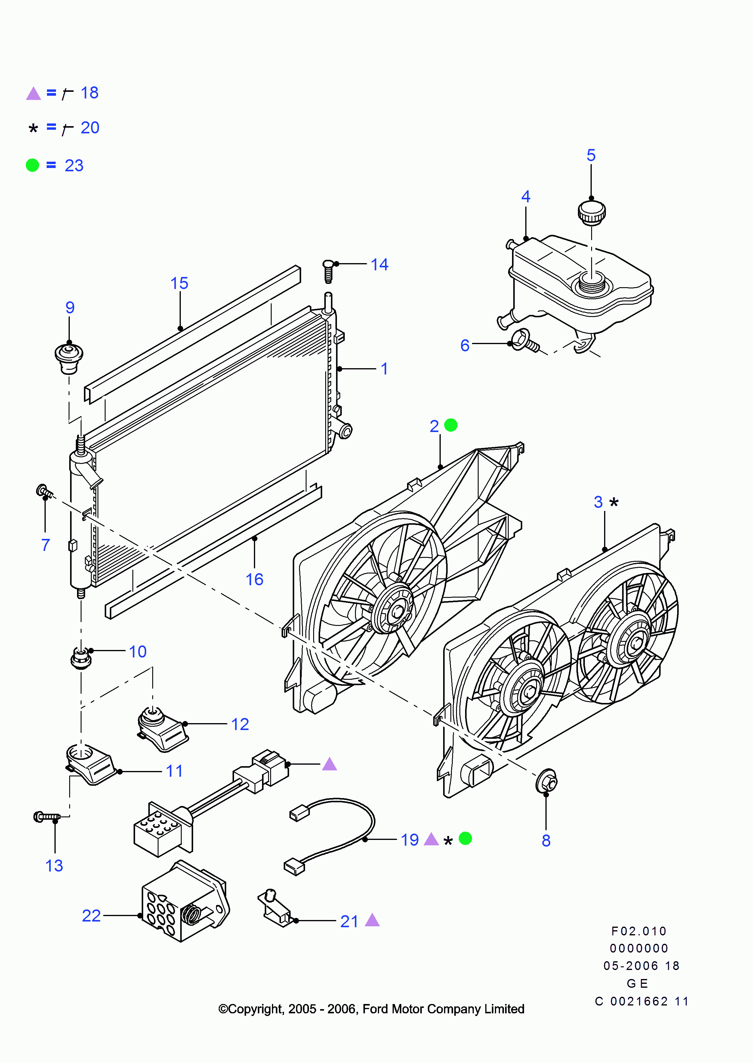 FORD 1671775 - Radiator, mühərrikin soyudulması furqanavto.az