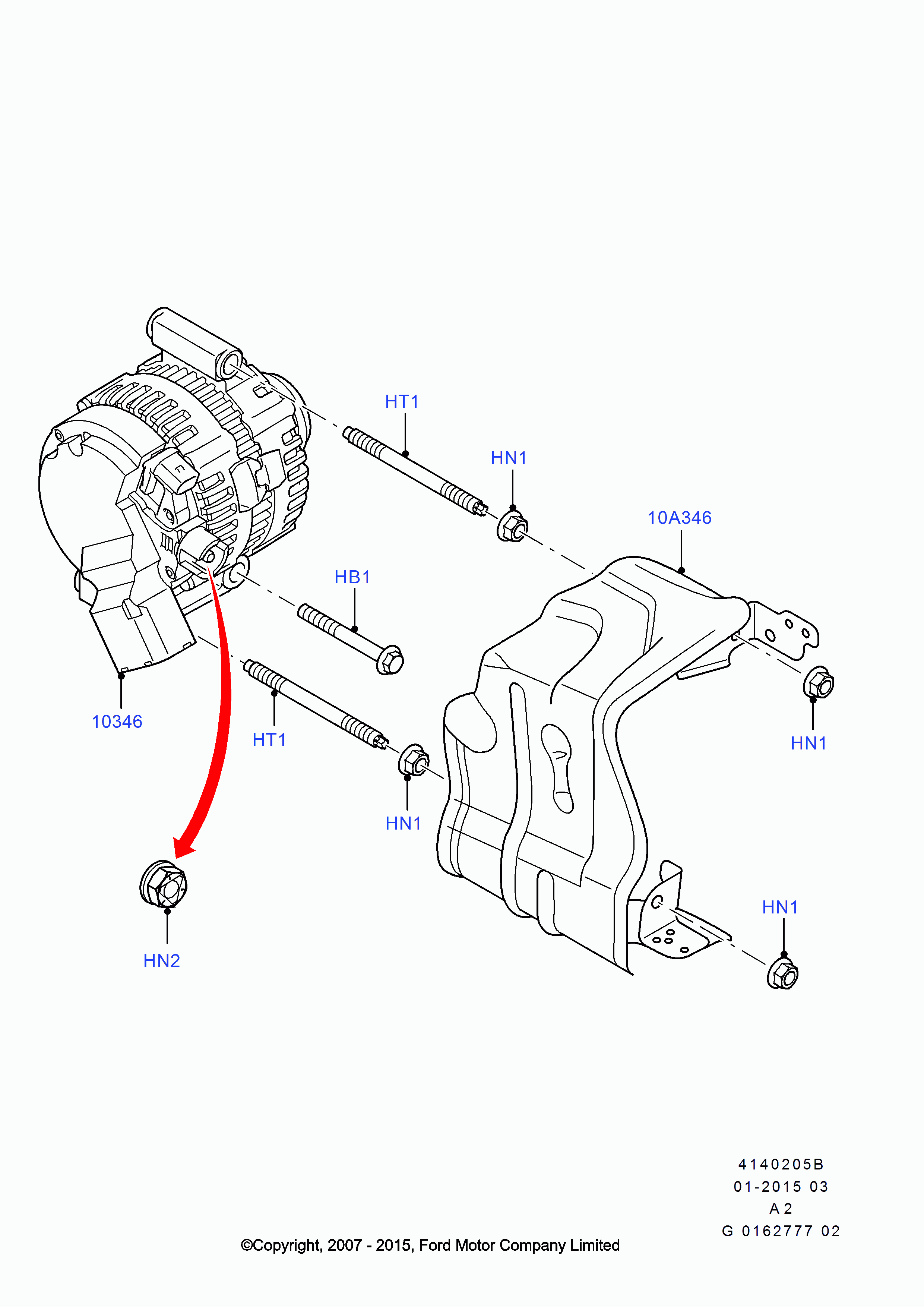 FORD USA 1469391 - Alternator furqanavto.az