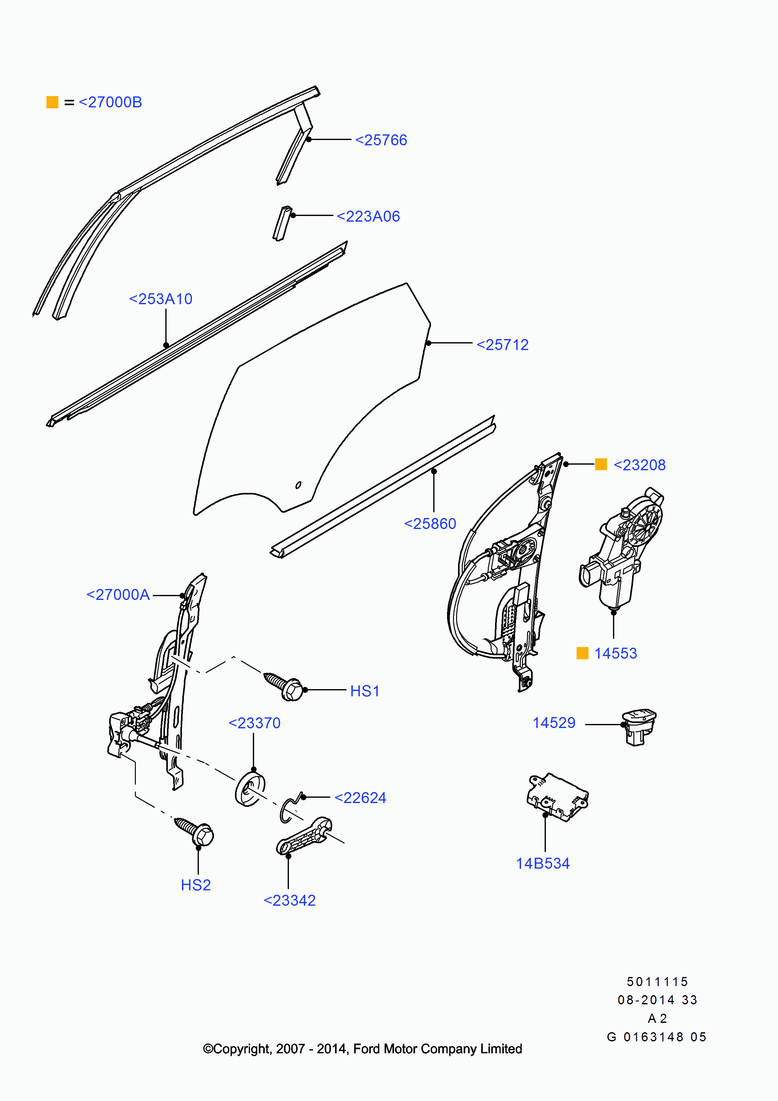 FORD 1 881 205 - Pəncərə tənzimləyicisi furqanavto.az