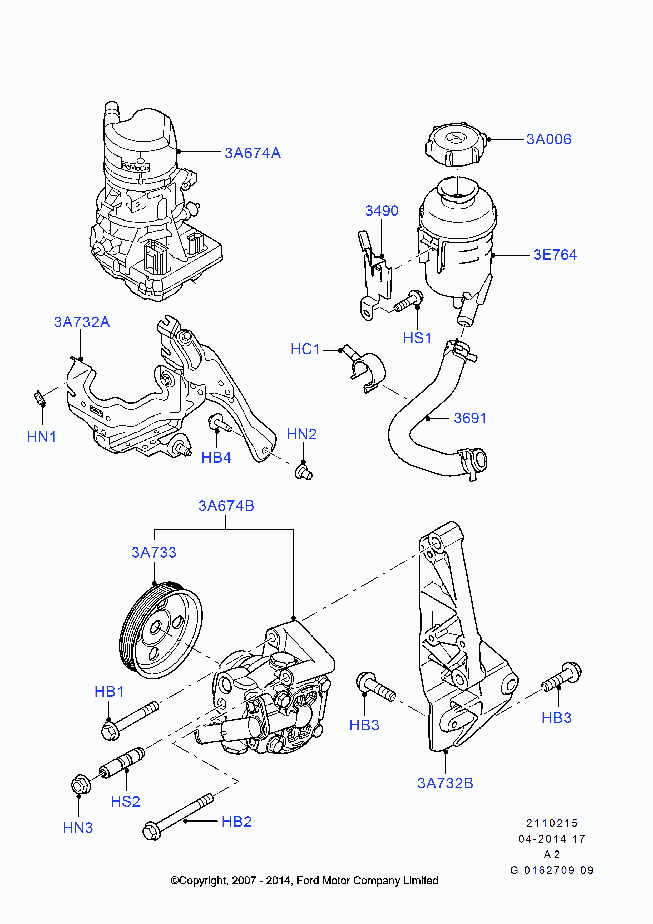 FORD 1 674 661 - Hidravlik nasos, sükan sistemi furqanavto.az