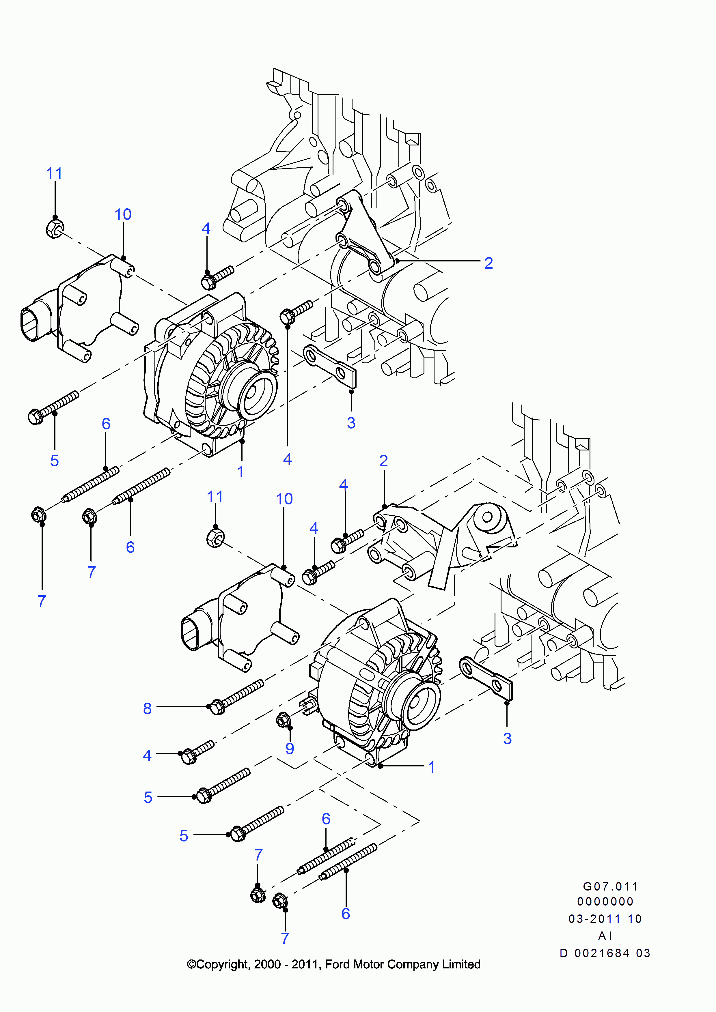 FORD 4371030 - Alternator furqanavto.az