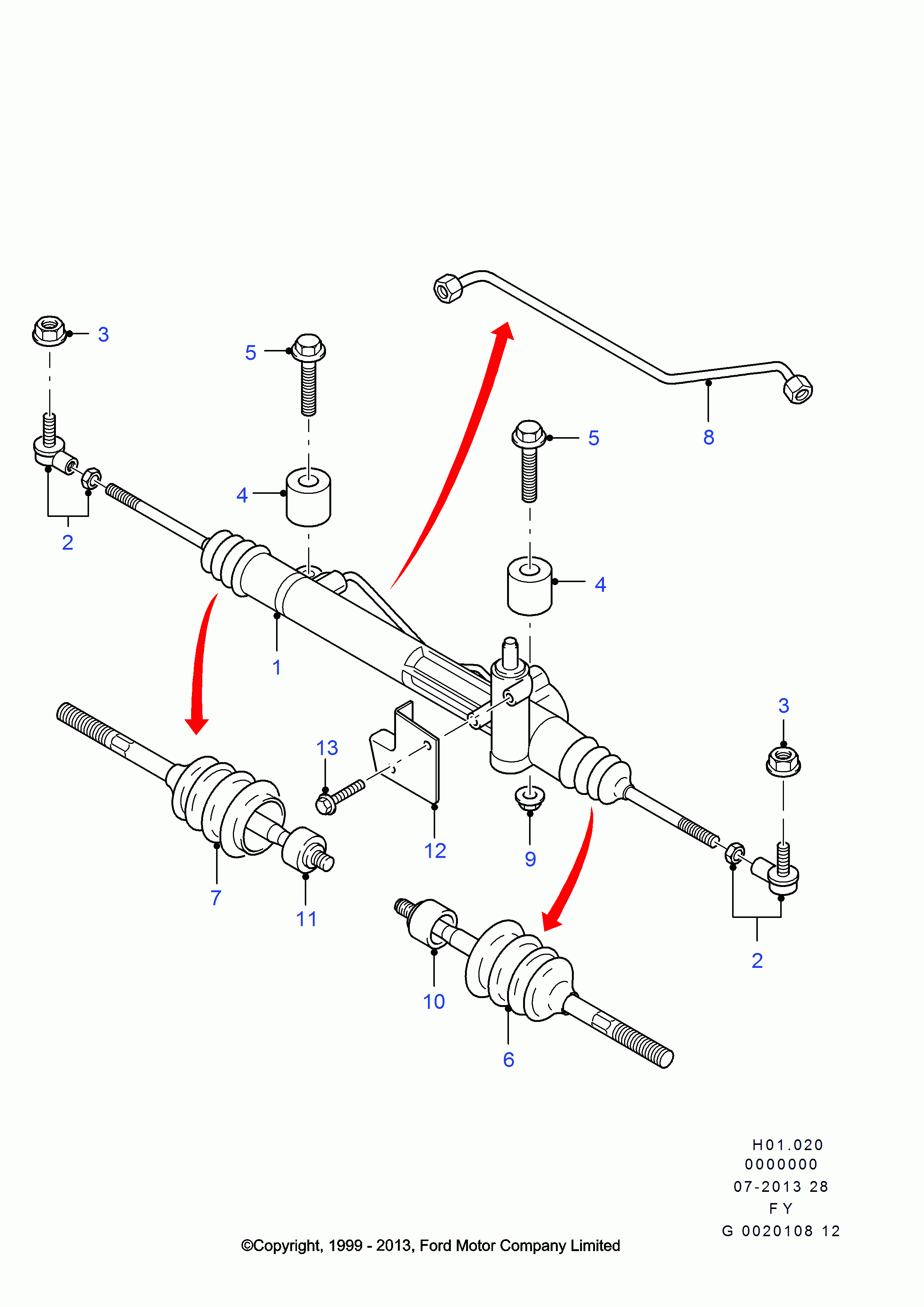 FORD 1205774 - Sükan qurğusu furqanavto.az