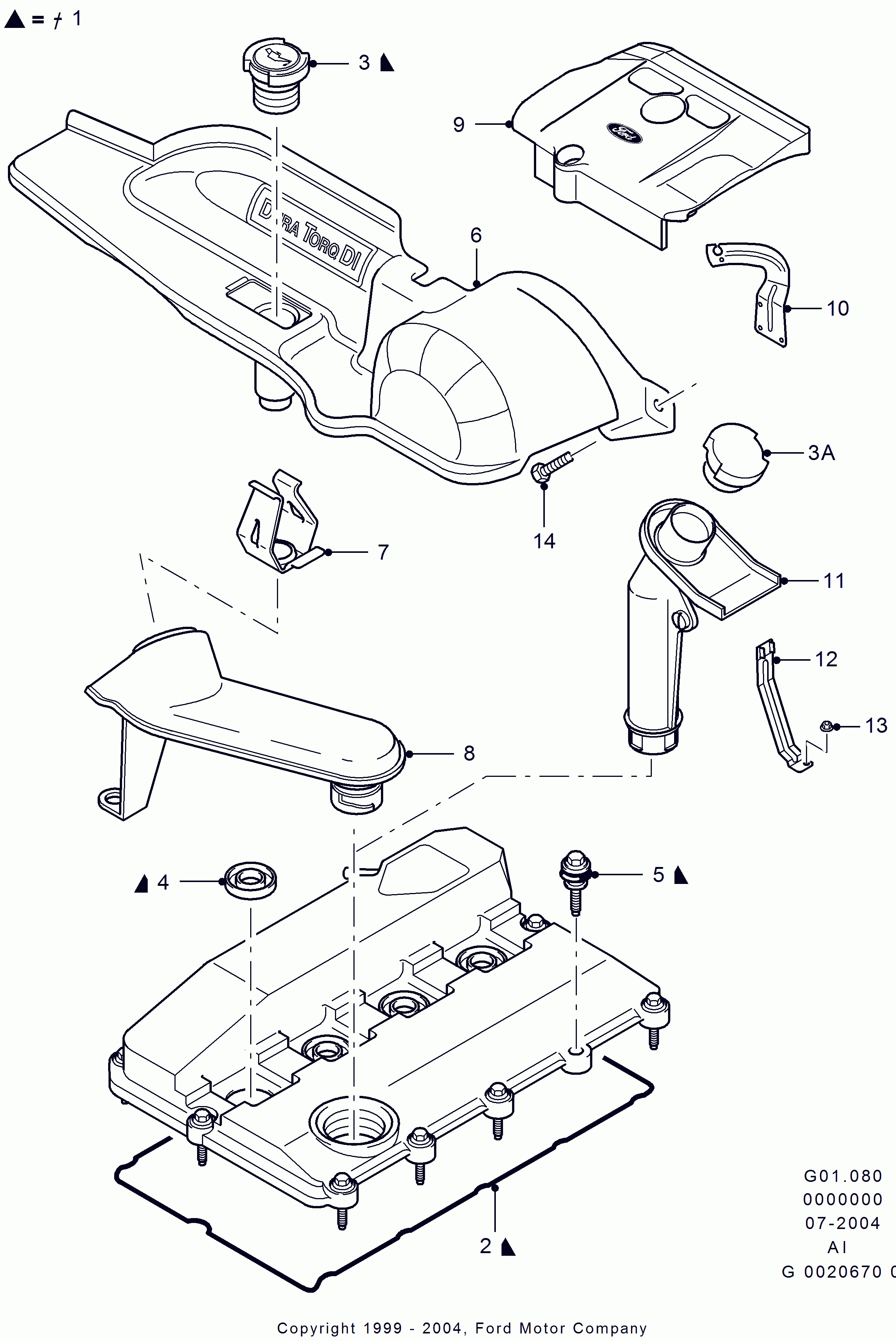 FORD 1 143 176 - Conta, silindr baş örtüyü furqanavto.az