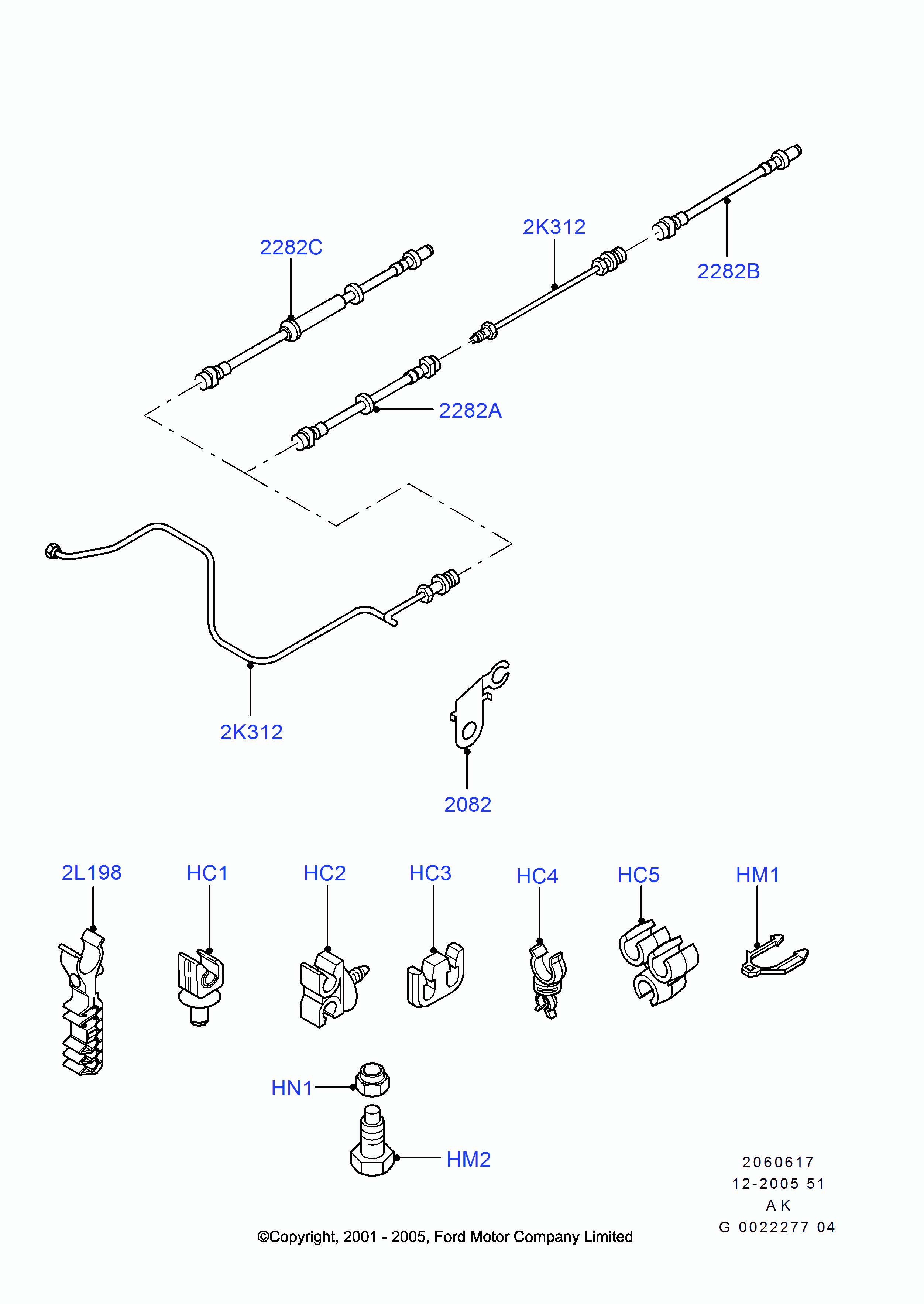 FORD 1068975 - Əyləc şlanqı furqanavto.az