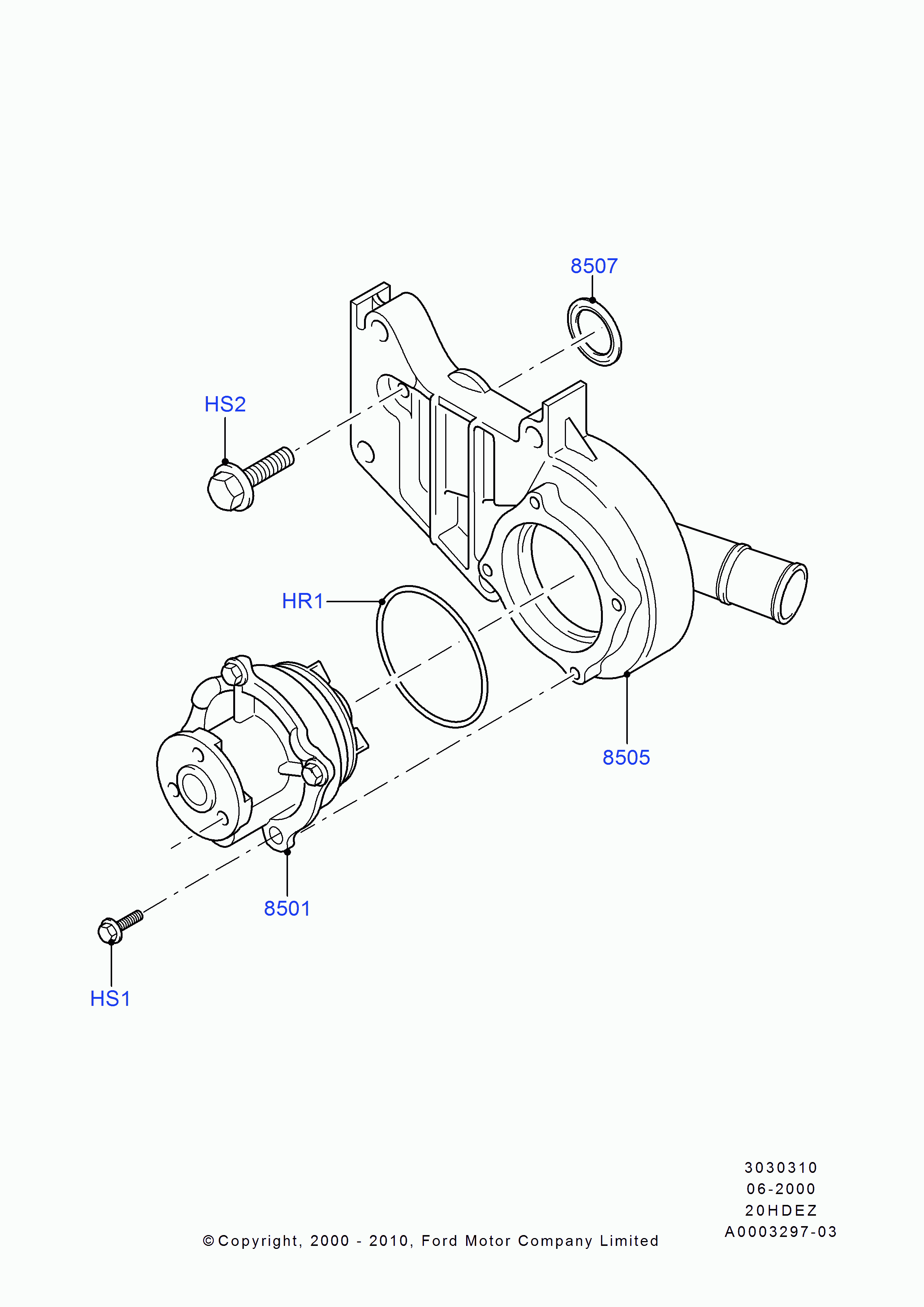 FORD 1067759 - Conta, suqəbuledici manifold furqanavto.az