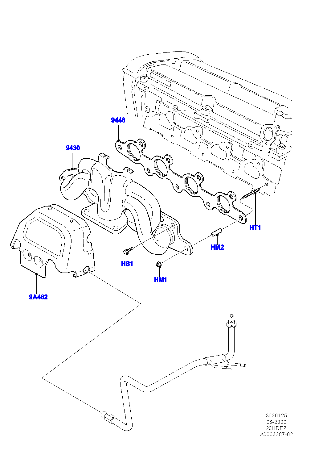 FORD 1 053 902 - Conta, egzoz manifoldu furqanavto.az