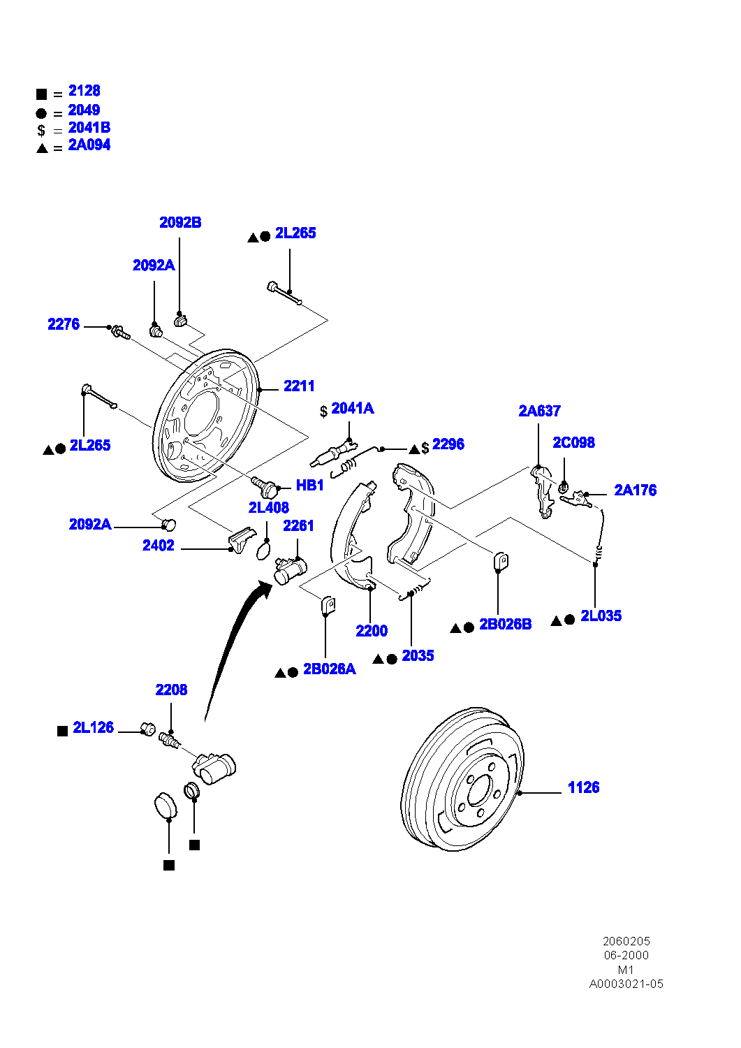 FORD 4679068 - Əyləc Başlığı Dəsti furqanavto.az