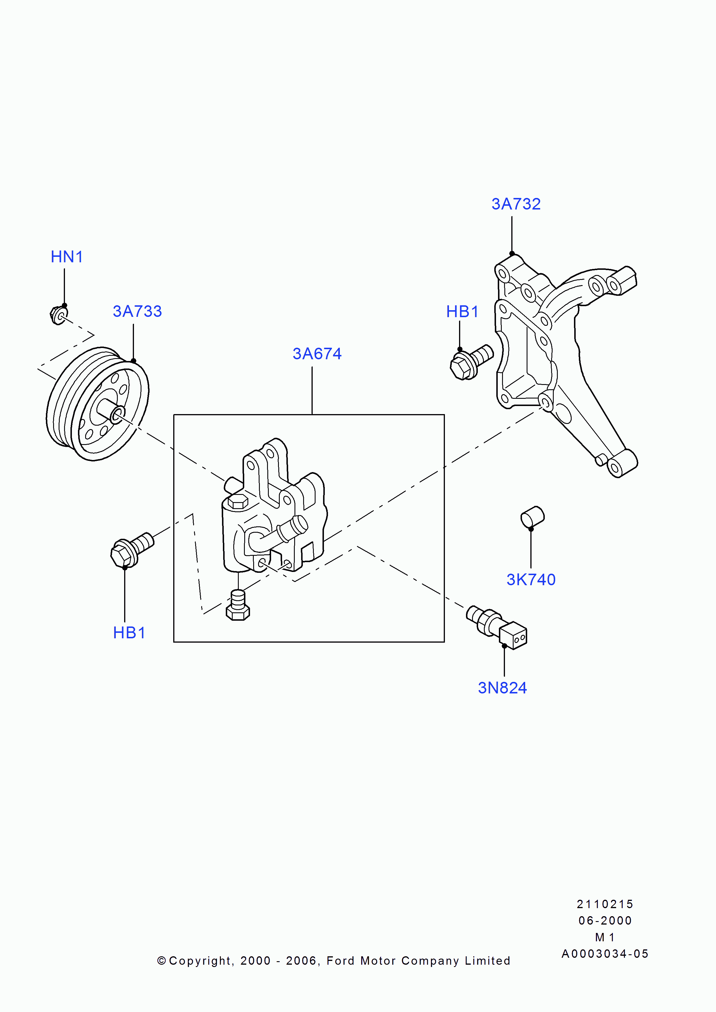 FORD 4 539 672 - Hidravlik nasos, sükan sistemi furqanavto.az