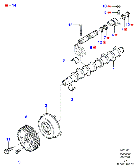 FORD 1100669 - Eksantrik mili furqanavto.az