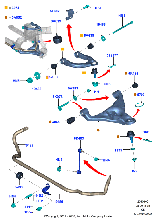 MAZDA 1732869 - Çubuq / Strut, stabilizator furqanavto.az