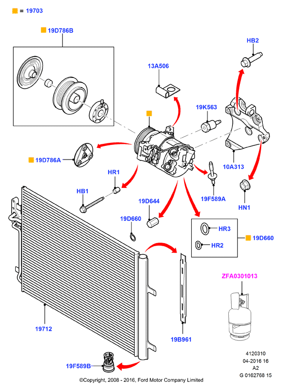 FORD 1 710 241 - Kondenser, kondisioner furqanavto.az