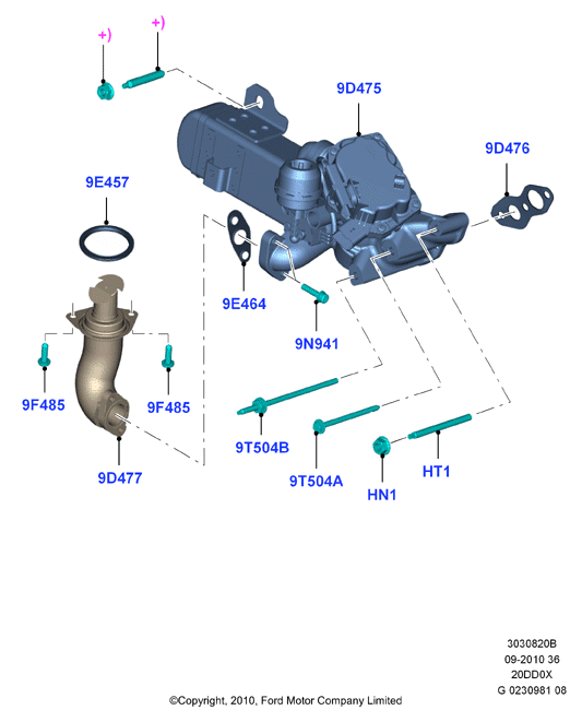 PEUGEOT 1855876 - Valve - Exhaust Gas Recirculation, New Design Does Not Include S furqanavto.az