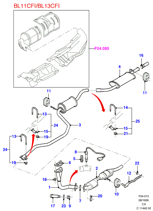 FORD 1 096 824 - Boru birləşdiricisi, egzoz sistemi furqanavto.az