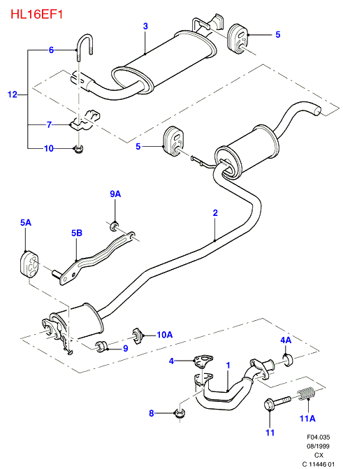 FORD 1 613 141 - Boru birləşdiricisi, egzoz sistemi furqanavto.az