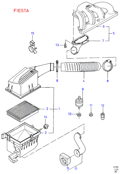 FORD 5029 851 - Hava filtri furqanavto.az