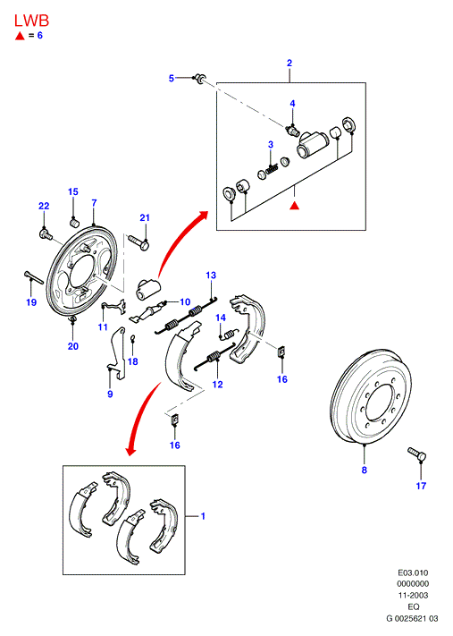 MAZDA 3651347 - Əyləc Başlığı Dəsti furqanavto.az