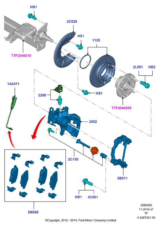 FORD 1 843 320 - Əyləc kaliperi furqanavto.az