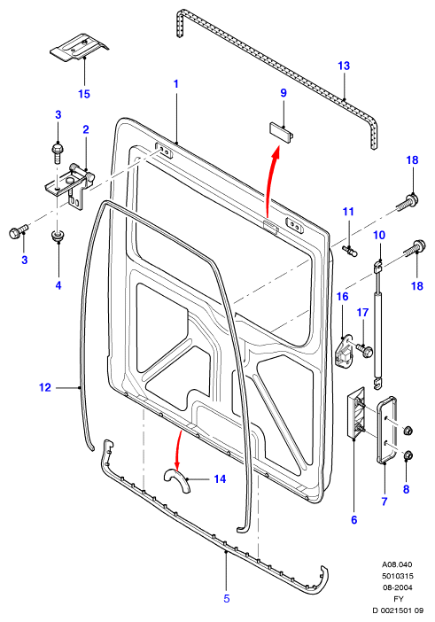 FORD 4346105 - Qazlı bulaq, baqaj, yük yeri furqanavto.az