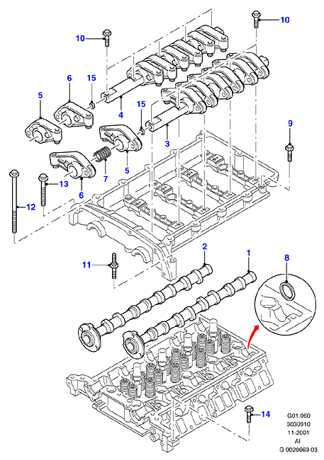 FORD 1 139 357 - Vil möhürü, eksantrik mili furqanavto.az