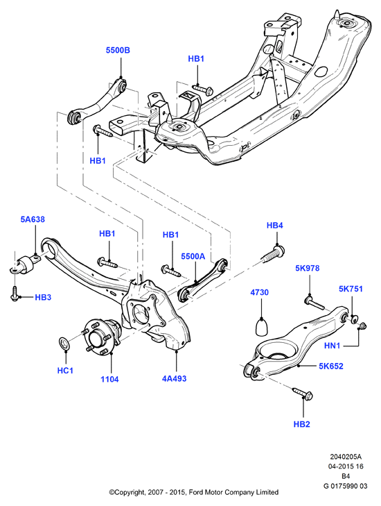 FORD USA 1061670 - Nəzarət Kolu / Arxa Qol furqanavto.az