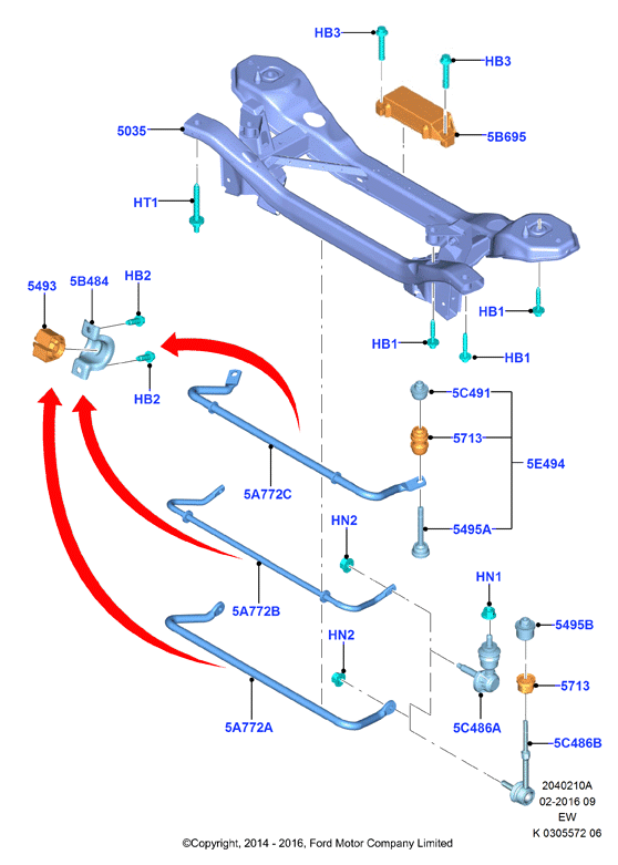 FORD 1856667 - Çubuq / Strut, stabilizator furqanavto.az