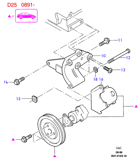 VW 1040754 - V-yivli kəmər furqanavto.az