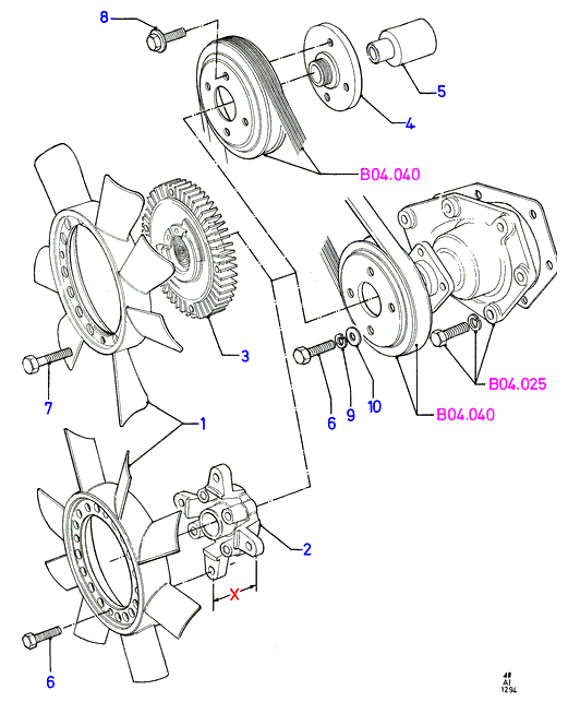 FORD 1105276 - Debriyaj, radiator ventilyatoru furqanavto.az