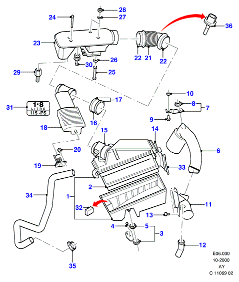 FORD 1665 410 - Hava filtri furqanavto.az