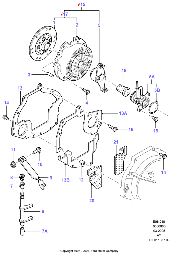 FORD 1031128 - Debriyaj dəsti furqanavto.az