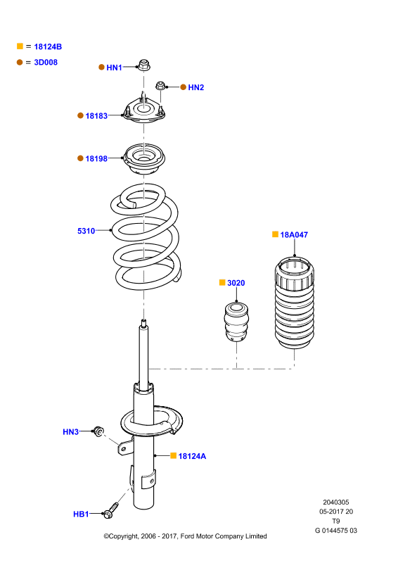 FORD 2 122 997 - Üst Strut Montajı furqanavto.az