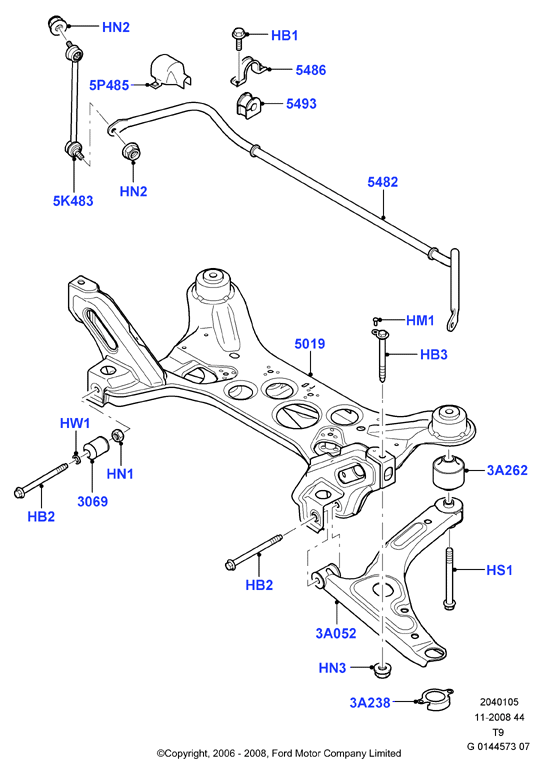 FORD 1553239 - Yolun idarəedici qolu furqanavto.az