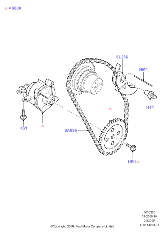 FORD AUSTRALIA 1456884 - Yağ nasosu furqanavto.az