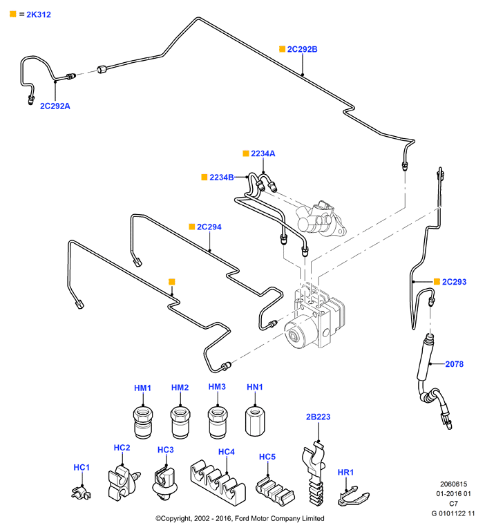 FORD 5144326 - Əyləc şlanqı furqanavto.az