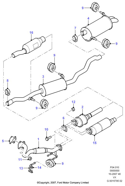 FORD 1230644 - Katalitik çevirici furqanavto.az