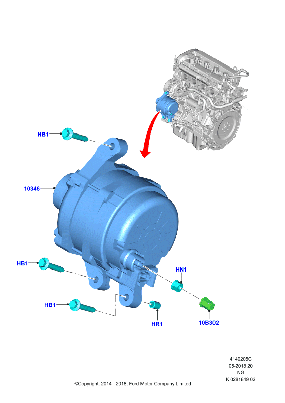 FORD 2015142 - Alternator furqanavto.az