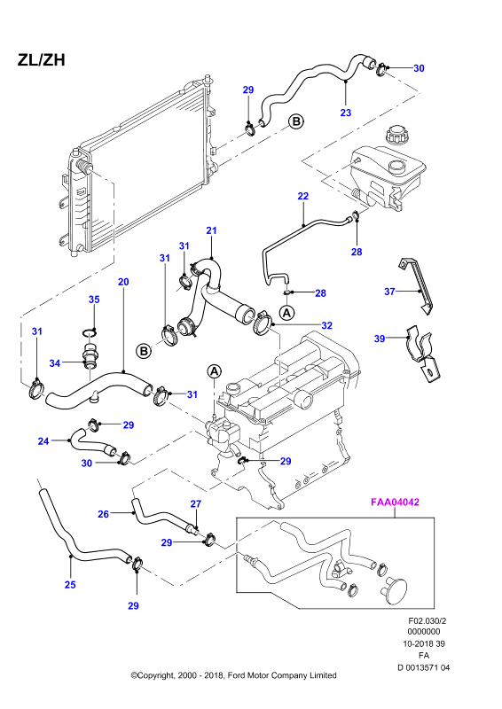 FORD 1014480 - Radiator, mühərrikin soyudulması furqanavto.az