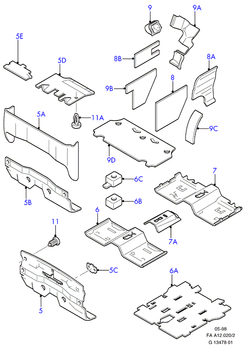 FORD 1051067 - Insulator - Dash Panel furqanavto.az