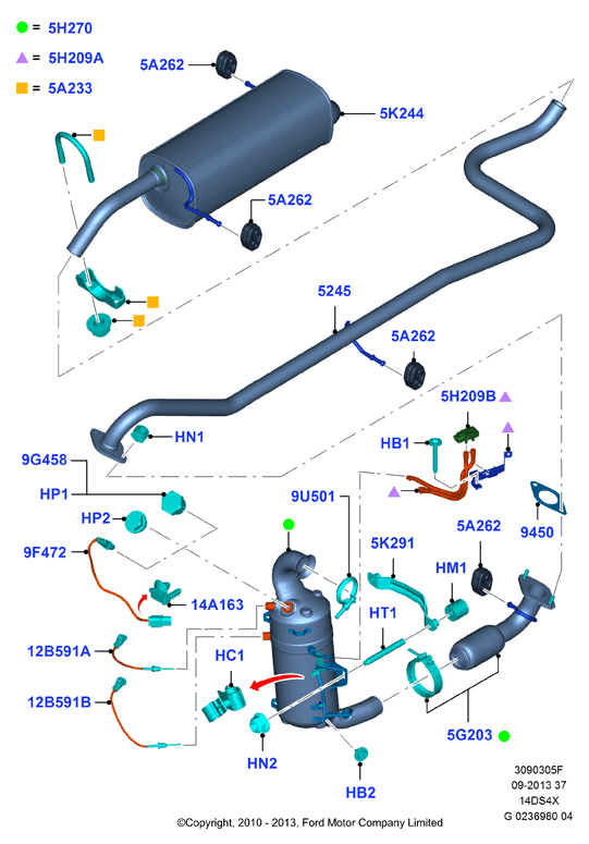 FORD 1.756.704 - Tüs / Hissəcik filtri, egzoz sistemi furqanavto.az