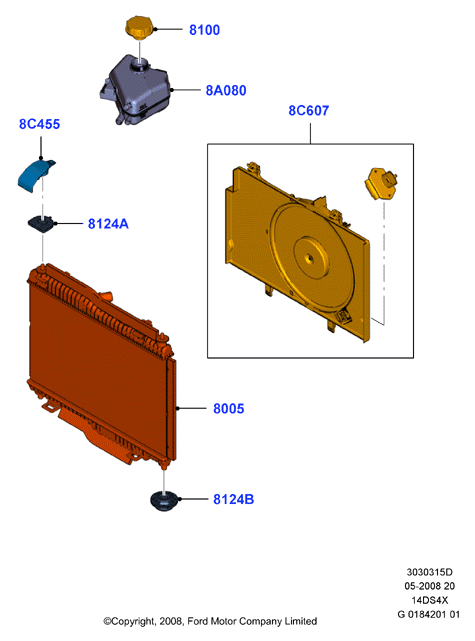 FORD 1843148 - Fen, radiator furqanavto.az