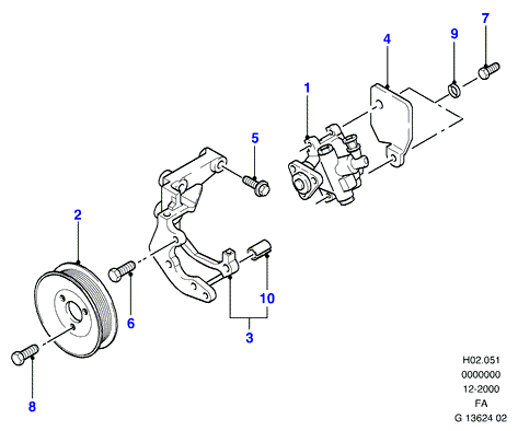 FORD 4 176 205 - Hidravlik nasos, sükan sistemi furqanavto.az