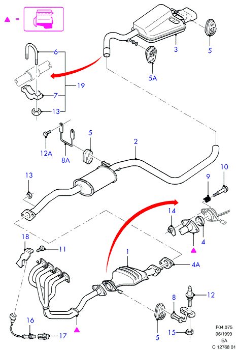 FORD 6745091 - Mühür halqası, egzoz borusu furqanavto.az