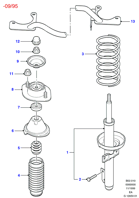 Opel 6112404 - Üst Strut Montajı furqanavto.az