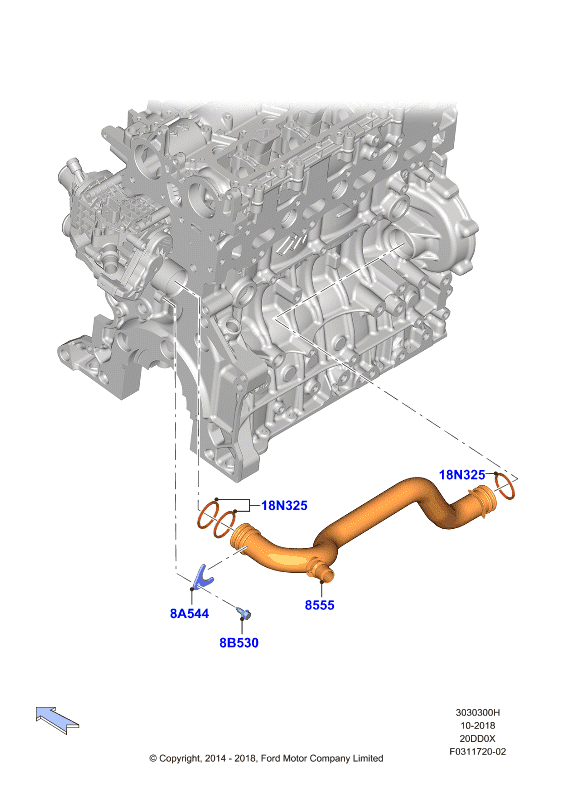 FORD 1871642 - Əyləc şlanqı furqanavto.az