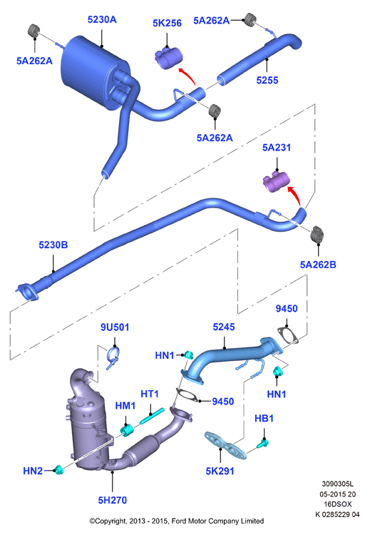 FORD 1.847.682 - Tüs / Hissəcik filtri, egzoz sistemi furqanavto.az